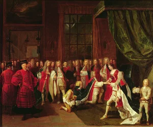 Koningin Anne en de Ridders van de Kousenband, ca.1720s